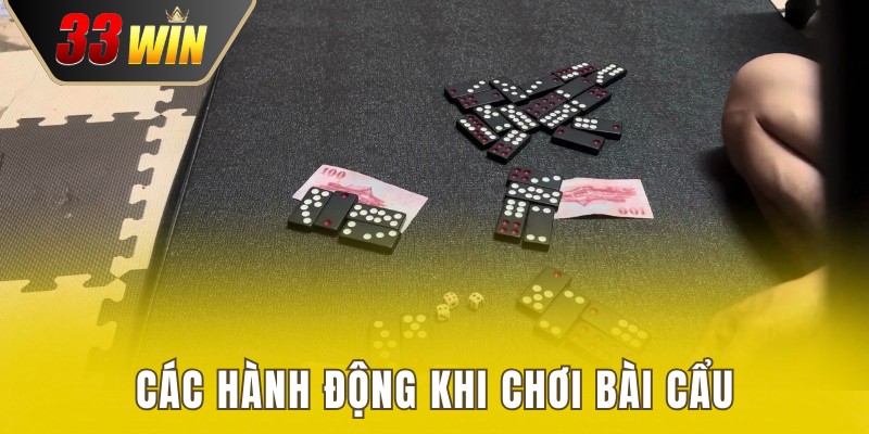 Bài Cẩu - Tổng Hợp Cách Chơi Chi Tiết Cho Người Mới 3 Các hành động thực hiện chơi Pai Gow